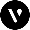 Vuse brand symbol in white on black