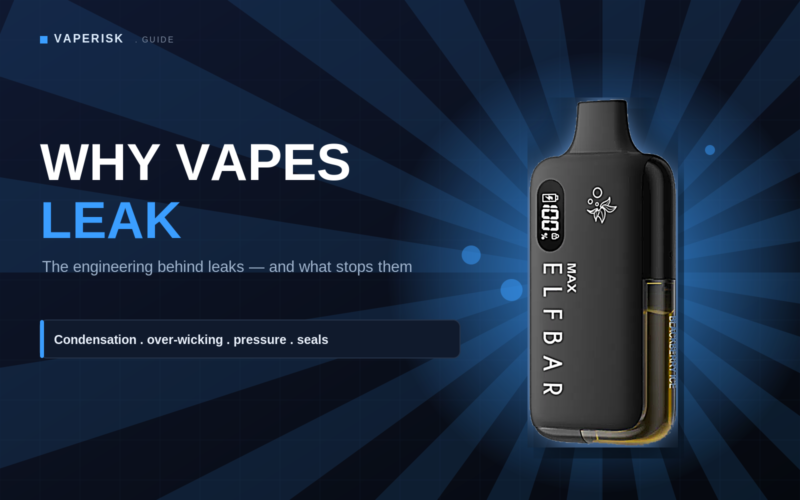 Vape leak engineering diagram showing seals, wick flow, and pressure paths