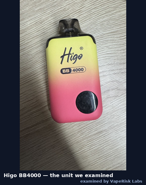 Higo BB4000 — the unit we examined