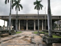 Hawaii State Capitol exterior used for coverage of Hawaii vape law, FDA authorization directory, and 2027 disposable vape ban