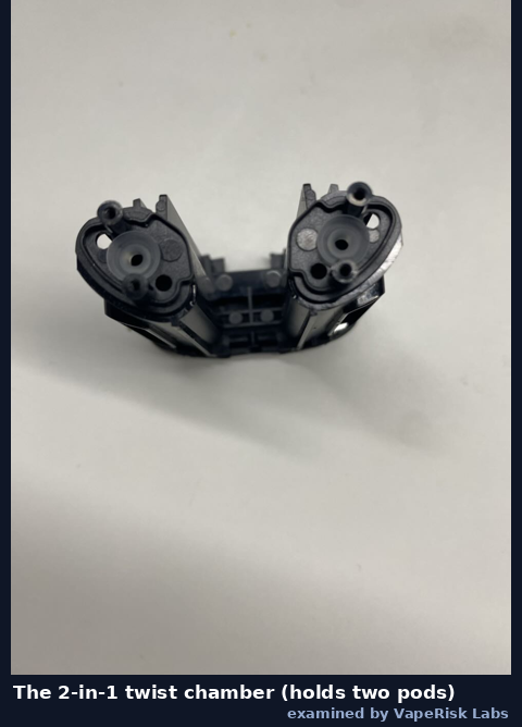 IVG Air 2-in-1 twist chamber that holds two pods