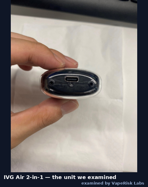 IVG Air 2-in-1 — the unit we examined