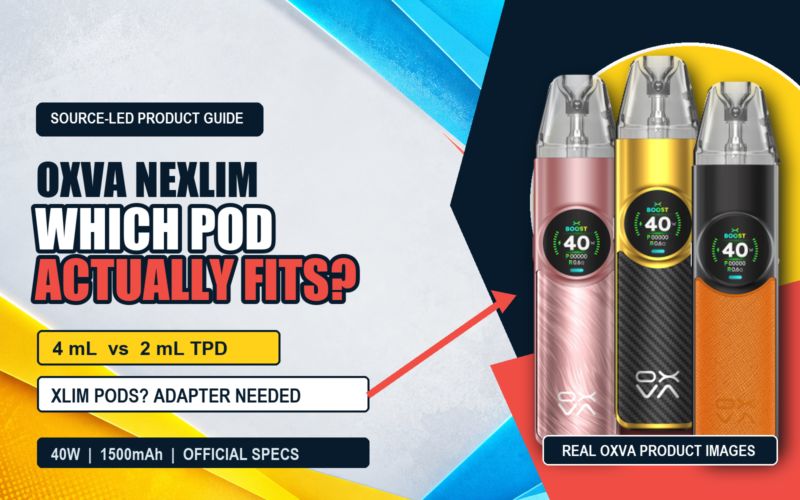 OXVA NexLIM pod compatibility and TPD pack guide cover